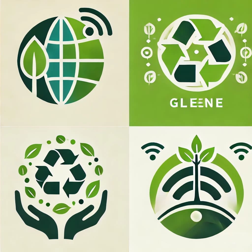 Examples of logos that include eco-friendly elements